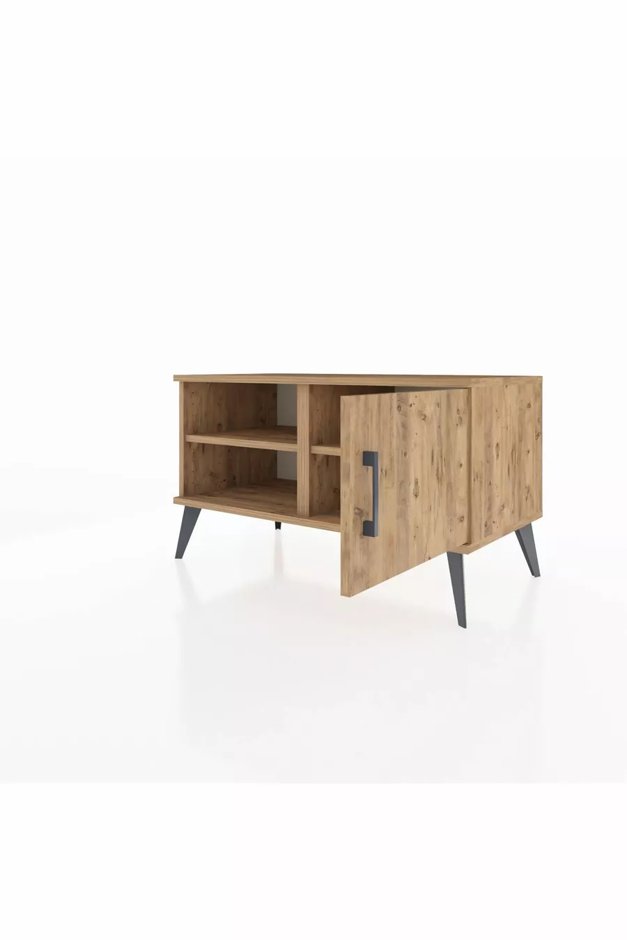 Commode Hyperion à 2 étagères avec porte unique Pin-Pin