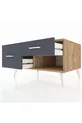 Commode Kronos 2 tiroirs Pin-Pin/Anthracite