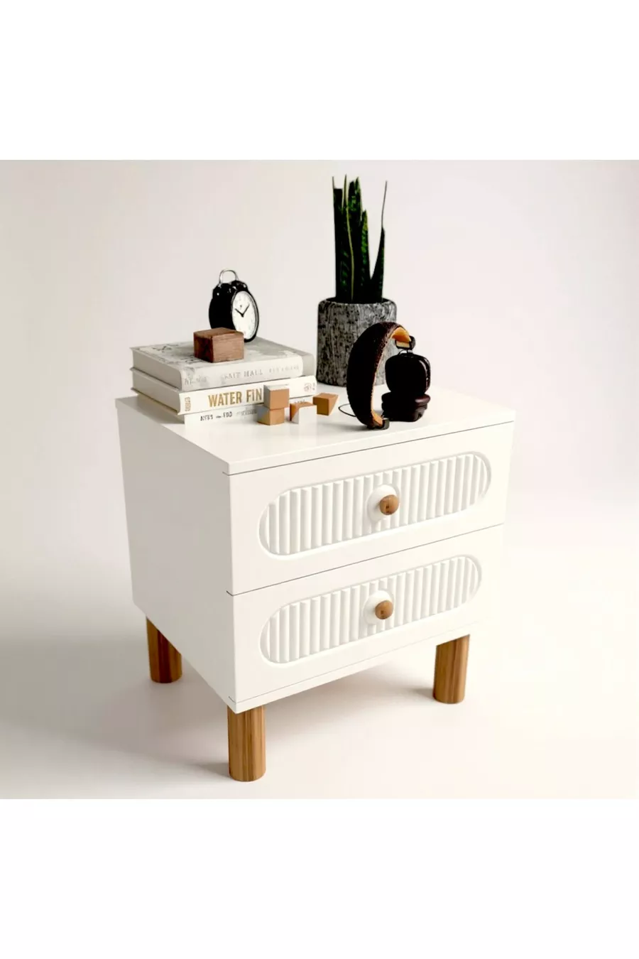 Table de chevet MDF Soho à 2 tiroirs