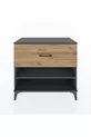 Commode Hyperion à une étagère et un tiroir, anthracite-pin