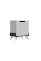Table de chevet Montana Noyer Blanc