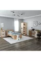 Chambre d'adolescent Luses Ensemble 4 pièces Pin Atlantique Beige Bureau-Armoire-Commode-Lit - Luses