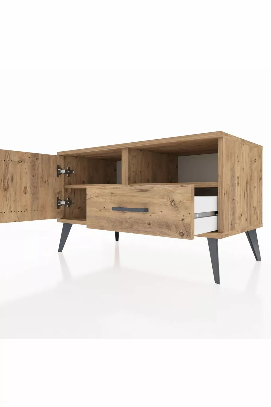Hyperion Dressoir 2 Planken Met 1 Lade En 1 Deurtje Den-Hout