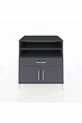 Commode Kronos avec 3 étagères, 1 tiroir et 2 portes, Anthracite-Anthracite