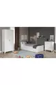 Ensemble de chambre Kartopu Country - Lit avec tiroirs, armoire à 2 portes, commode à 3 tiroirs en MDF