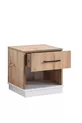 Chambre d'enfant Efes Armoire 3 Portes, Lit, Bureau, Commode, Table de Chevet Noyer Crème