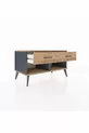 Commode Hyperion 2 tiroirs Anthracite-Sapin