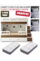 Letto a castello Berlin / % MDF / 2 letti a molle in bambù / 2 set di biancheria da letto in omaggio