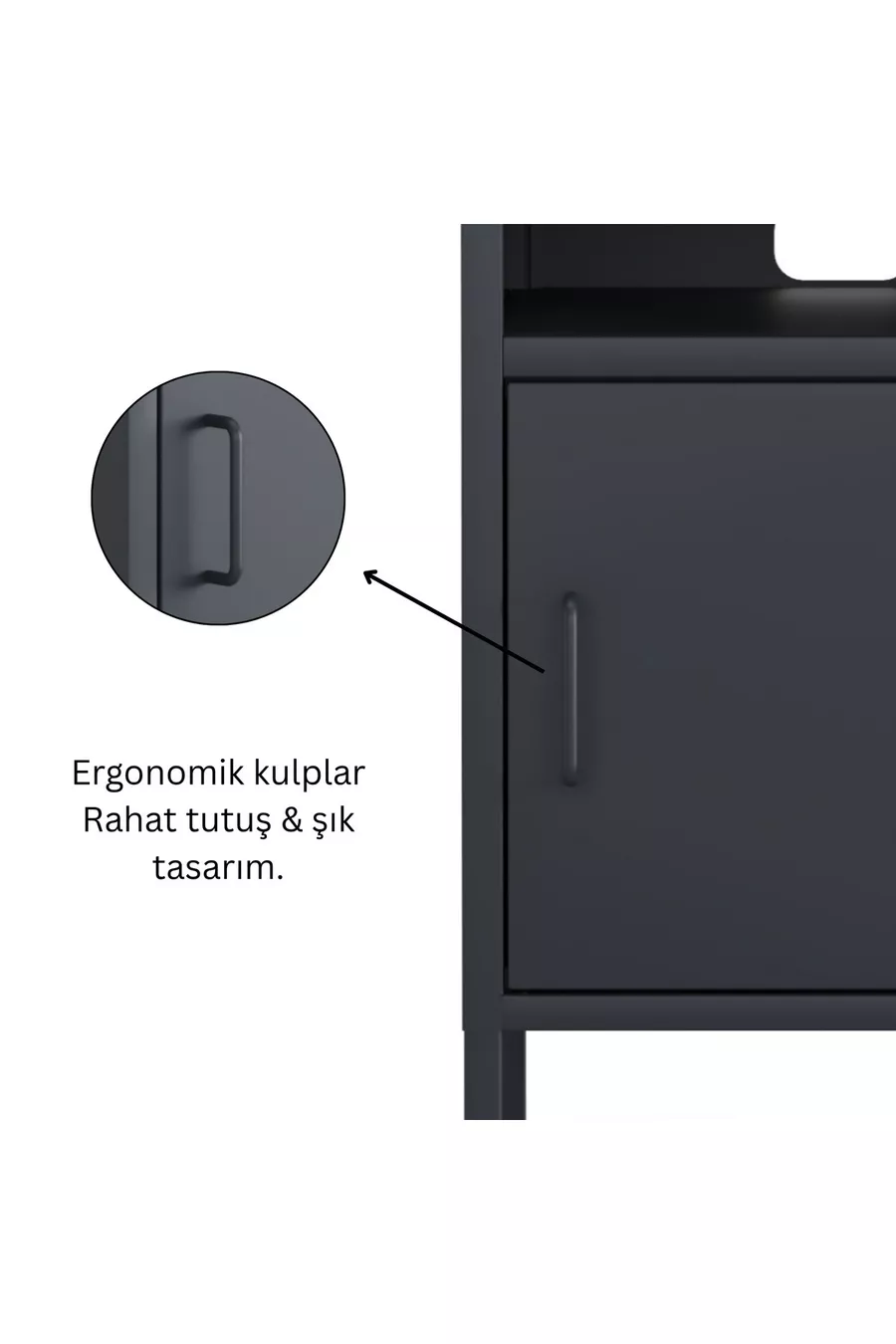 Pera Nachtkastje met Open Planken, 5 x x cm - Verkrijgbaar in 9 Kleuren
