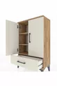 Silva Commode : Pin-Aigle, 2 étagères, avec tiroirs et portes, design élégant