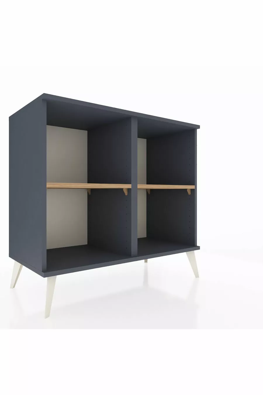 Hyperion Kommode 2 Regale Anthrazit-Anthrazit/Kiefer