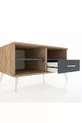 Commode Kronos 2 étagères 1 tiroir Pin-Anthracite