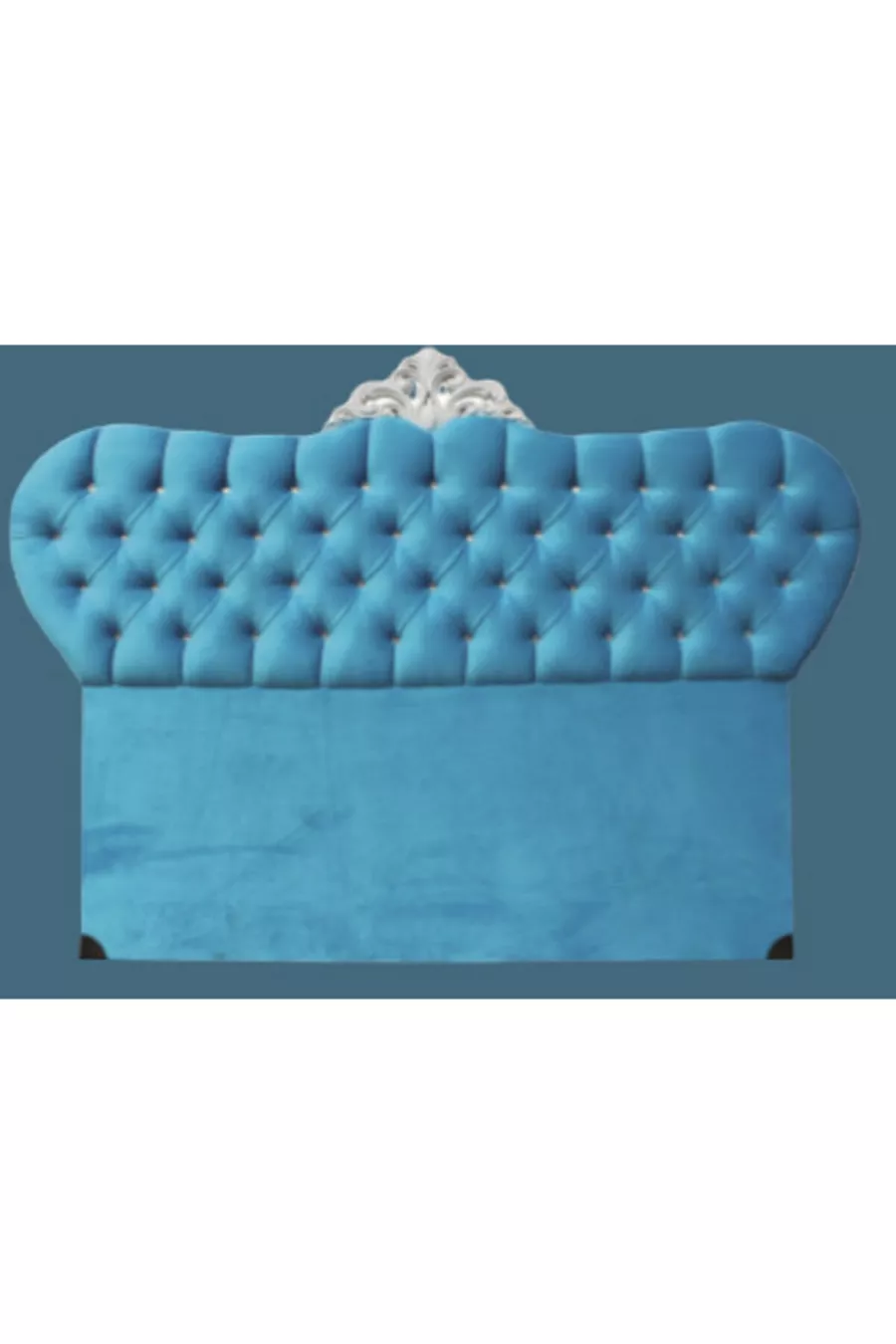 Tête Alc Modèle Avant-garde cm Baby Face Tissu Moderne Matelassé Couleur Bleu Fait Main