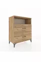 Hyperion Dresser Single Shelf 2-Drawer Pine-Pine