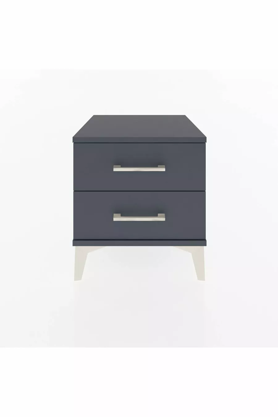 Chevet Hyperion 2 tiroirs Anthracite-Anthracite