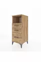 Hyperion Nightstand Single Shelf 3-Drawer Pine-Pine