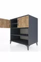 Kronos Dressoir 3 Planken 2 Deuren Antraciet-Groen