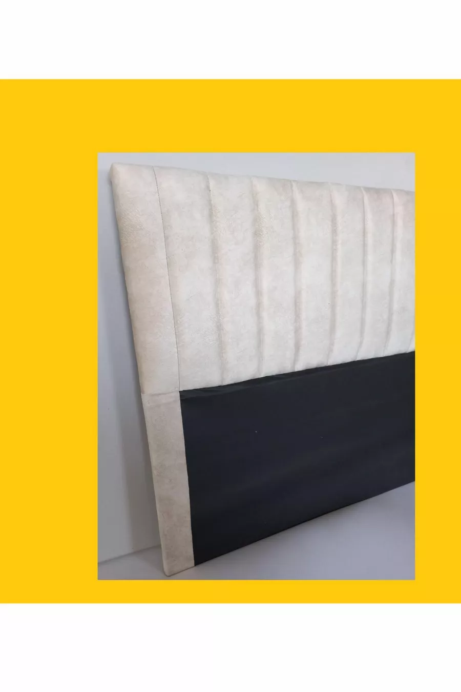 TUANA Bed Base Headboard Cream