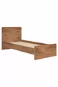 Stapelbed, Aura Stapelbed met Bedbank en 3-Deurs Kast, Donkere Walnoot