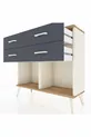 Commode Arges 4 tiroirs Pierre d'ailes-Pin/Anthracite