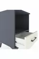 Table de chevet Hyperion avec une étagère et un tiroir, anthracite-ardoise