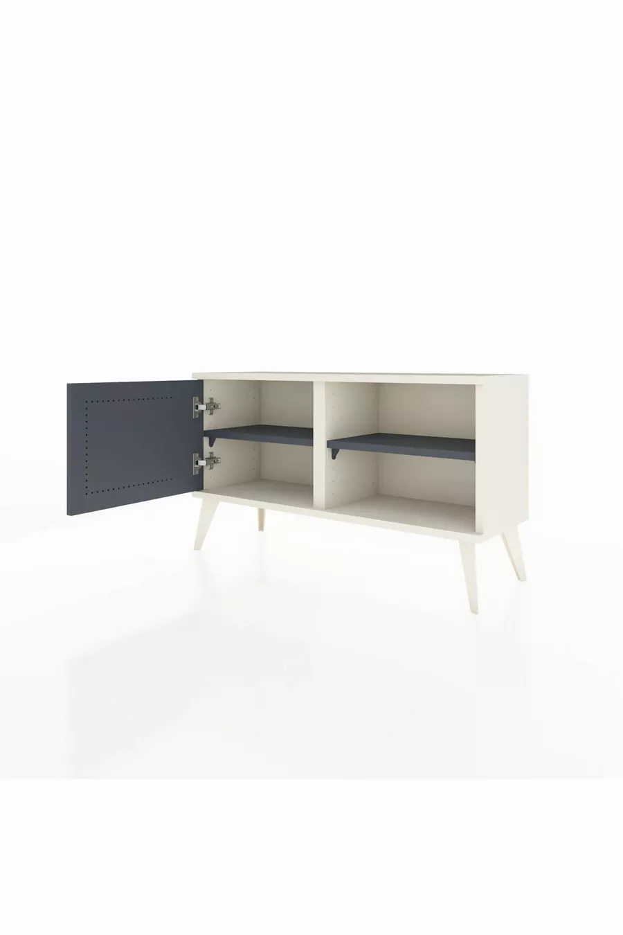 Arges Dresser with 2 Shelves and Single Door Moonstone-Anthracite
