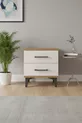Silva Kommode 2 Schubladen Kiefer-Marmor | Schlafzimmer Eleganz