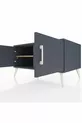 Commode Kronos 2 étagères 2 portes Anthracite-Anthracite/Sapin