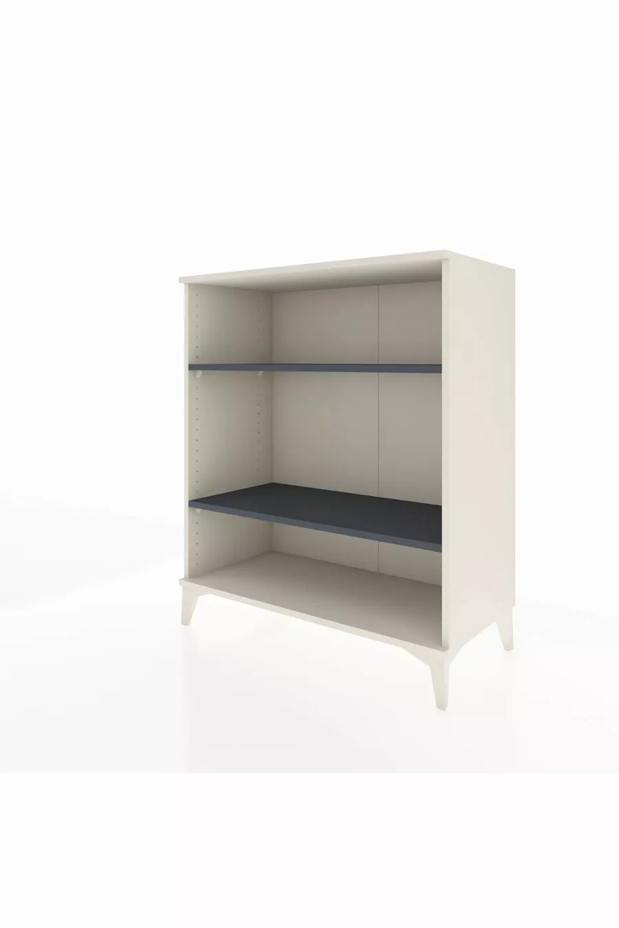 Commode Hyperion 2 étagères Pierre de lune-Anthracite