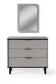 Commode, Commode Bali avec tiroirs et miroir