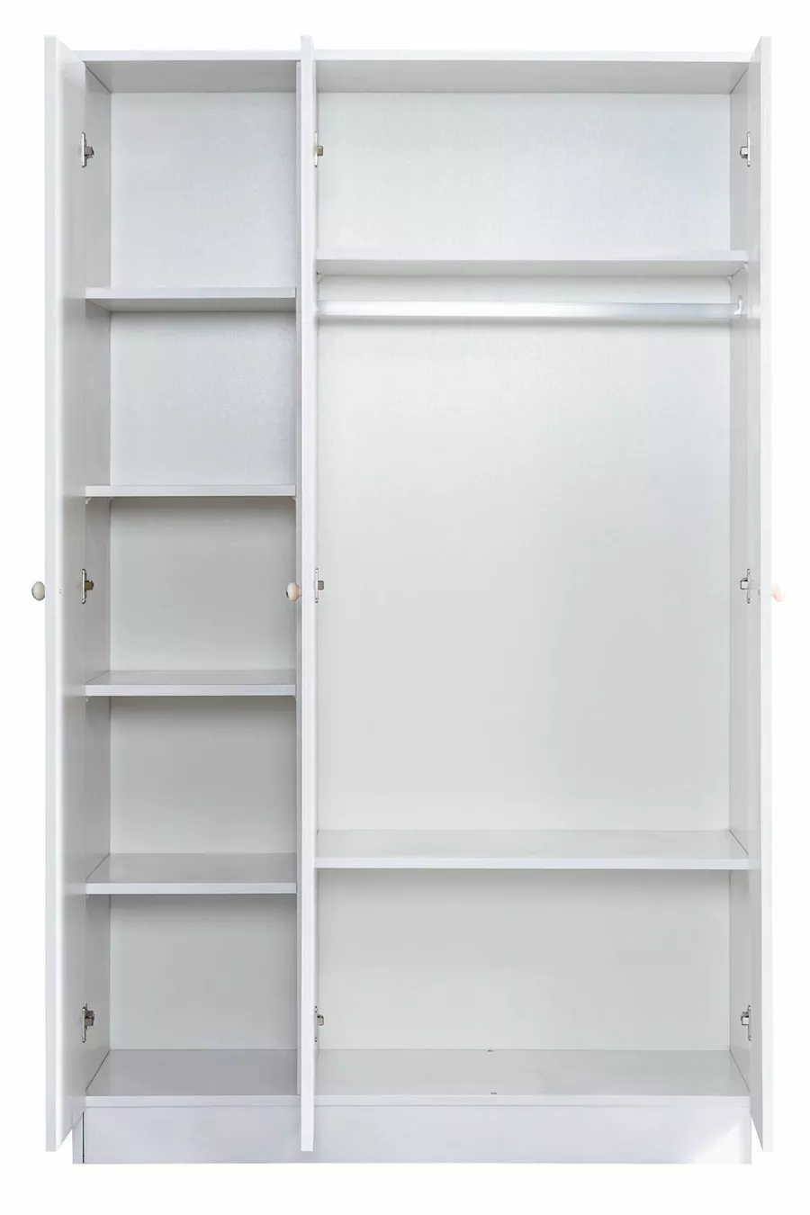 Lits superposés, Lit superposé Pisa, Table, Armoire 3 portes, 2 matelas Comfort