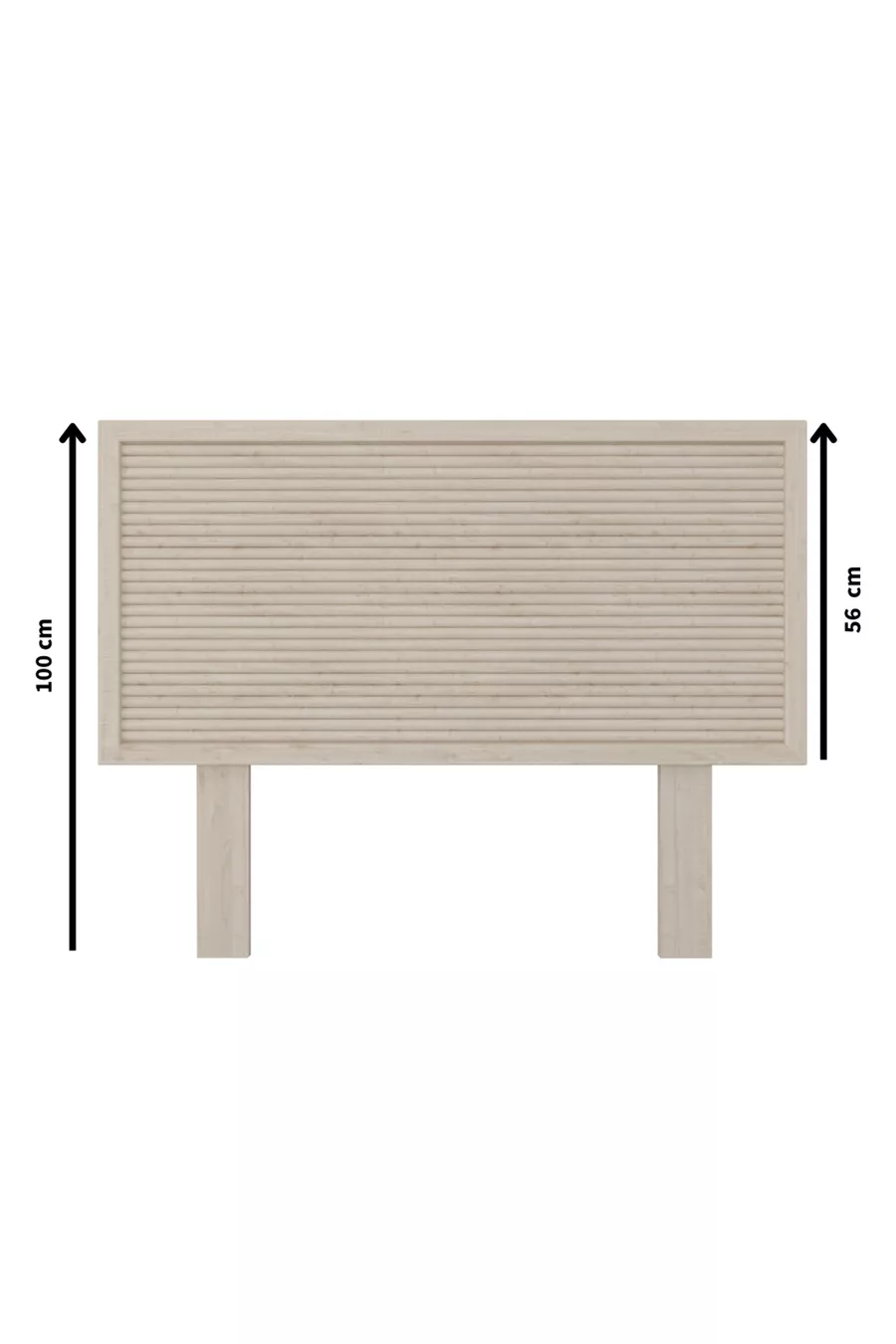 Marbled Pattern Varnished Wooden Single Headboard (YTY)