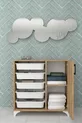 5-Basket Cabinet Multi-Purpose Cabinet Toy Cabinet Kayra Pine