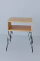 Elite Metal Leg Nightstand - Oak