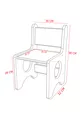 Table de jeu, d'activités et de travail Montessori pour enfants avec 2 chaises