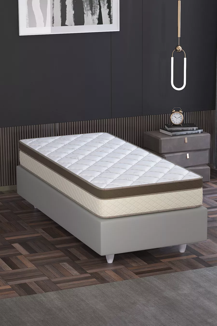 Lit, Matelas Aristo Orthopédique Complet, Matelas en tissu tricoté, Options de taille