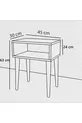Table de chevet avec porte