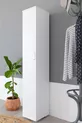 Armoire à une porte avec 6 étagères, armoire à vêtements, armoire à pulls, armoire à vêtements, armoire à chemises, armoire d'hiver, blanche