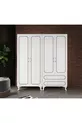 Armoire modulaire à 4 portes et 2 tiroirs, penderie - MDF de première qualité