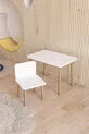 Write-Erase Surface Kids Table - Activity Table - Children's Study Desk Set with 1 Chair