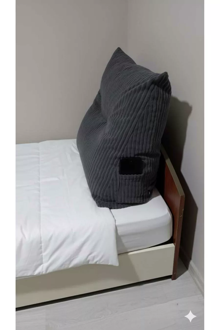 Coussin d'Appui Confortable – Housse Côtelée Lavable