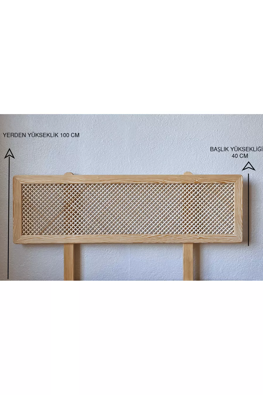 Natürlicher Massivholz-Bettkopfteiler