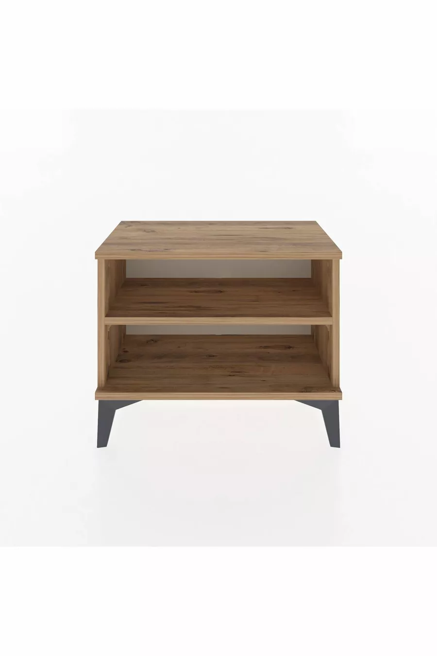 Table de chevet Arges à une étagère, pin-pine