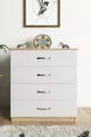 Ae Açelya Commode de luxe à 4 tiroirs Sonoma