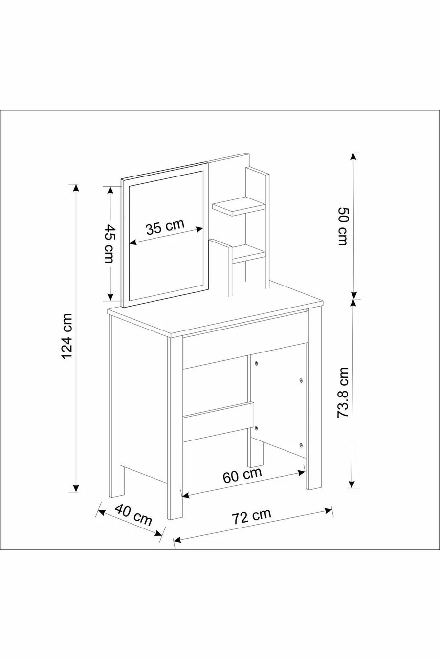 Gupse Makeup Table