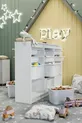 Armoire avec panier Armoire multifonction Armoire à jouets Lara Blanche
