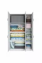 Armoire de rangement pour lit Rani , 6 portes, pour couette et oreillers,  cm