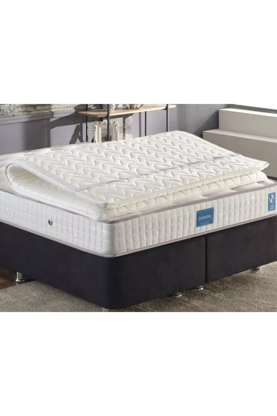 Niron Soft Matelas Douillet Simple Orthopédique en Mousse à Plumes, Housse en Coton Tricoté