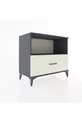 Hyperion Dresser Single Shelf Single Drawer Anthracite-Aquamarine