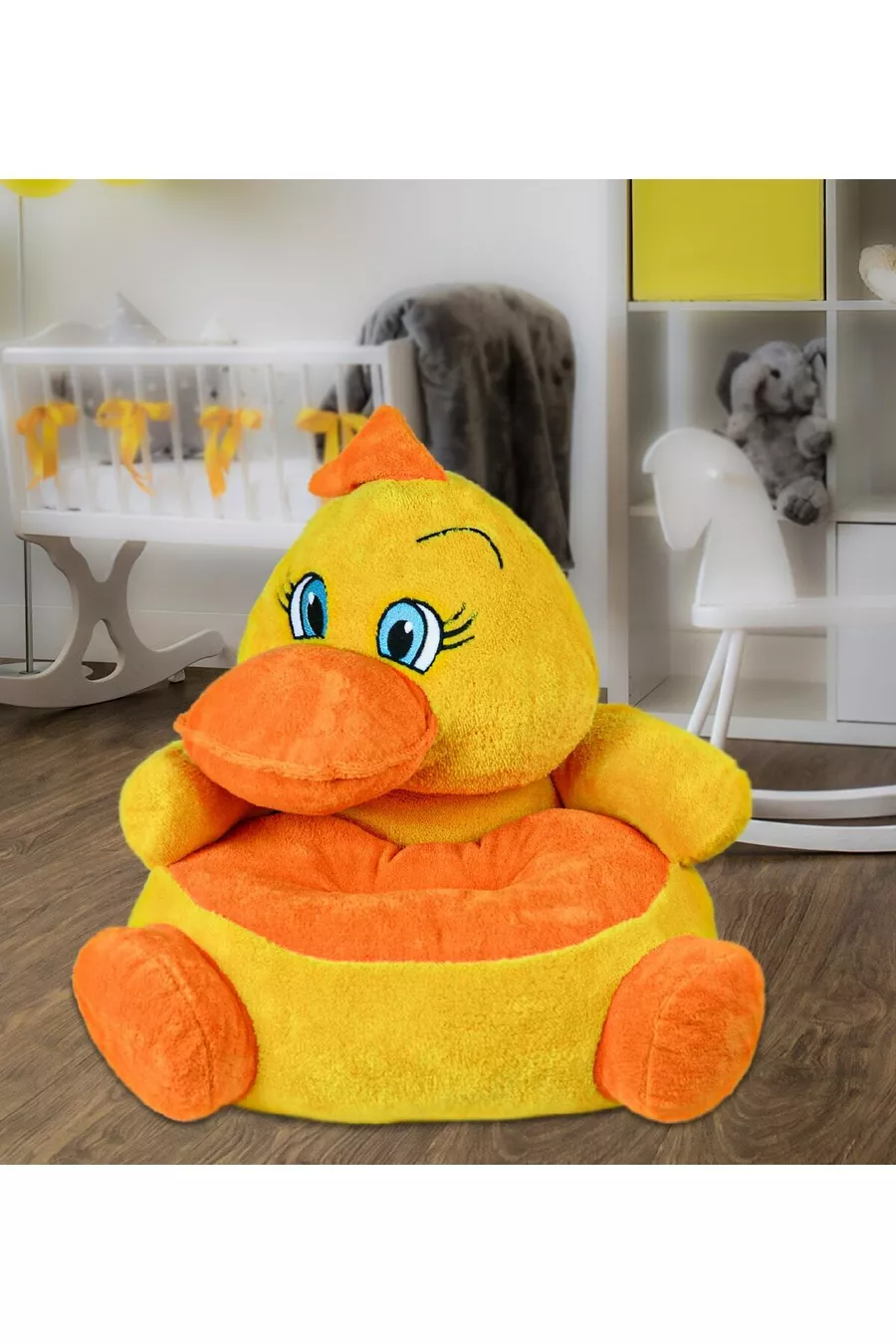 Siège d'enfant en peluche poussin local